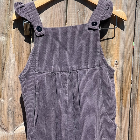 Zara Kids Corduroy Ruffle Overalls - Picture 3 of 7